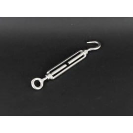 Saválló nyitott sodronyfeszítő szem-kampó (M10, A4)